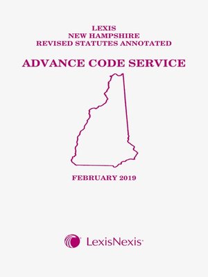 cover image of New Hampshire Advance Code Service